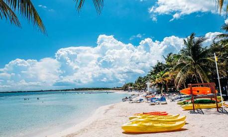 water sports on the beach in Mexico