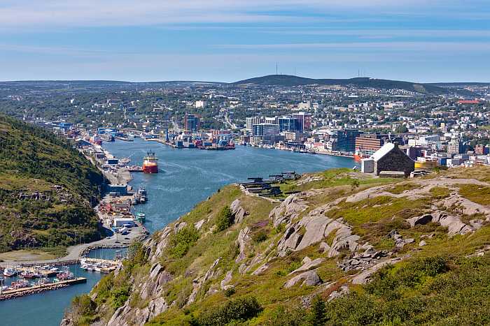 St Johns harbor in Newfoundland.