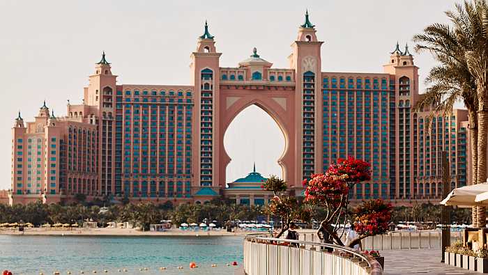 Family fun at the Atlantis Hotel on Palm Jumeirah Island Dubai. 