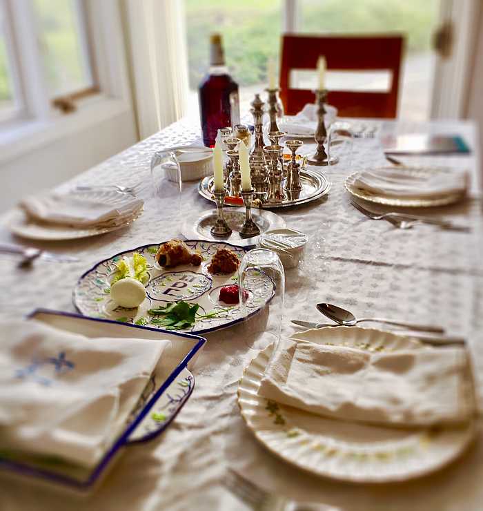 Passover seder.