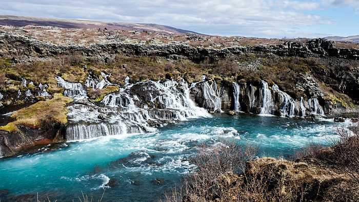 Gullfoss Falls in Iceland.