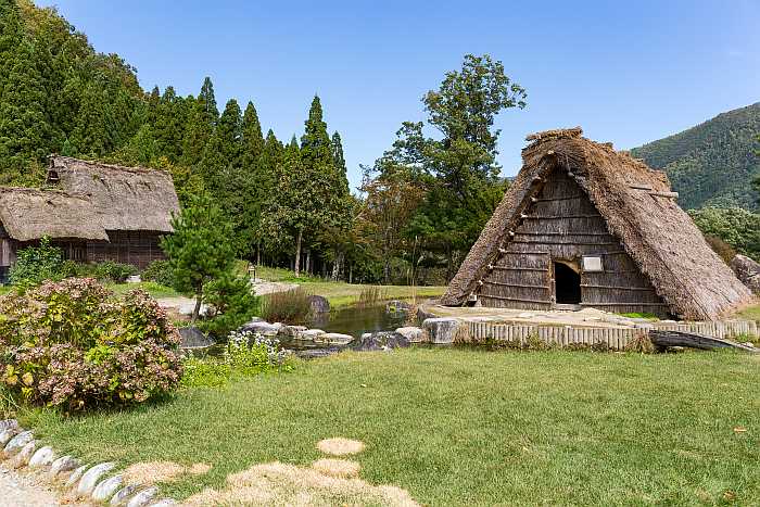 Traditional Japanese village of Shirakawago in Takayama.