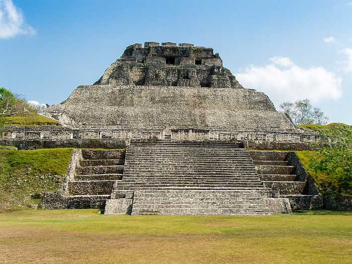 Ancient Mayan archaeological site in Belize.