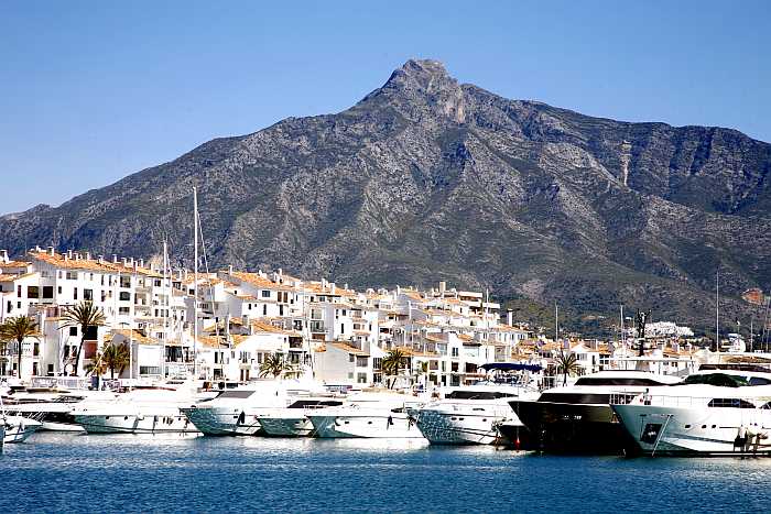 Marbella harbor.