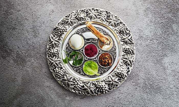 Pesach seder plate.