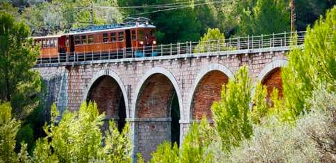 Train from Palma to Soller, Mallorca