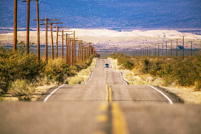 California desert road trip.