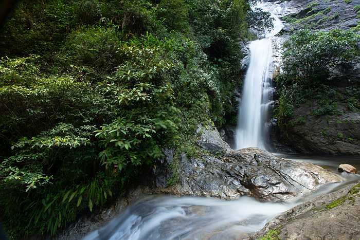 Waterfall in Doi Inthanon National Park in Chiang Mai.