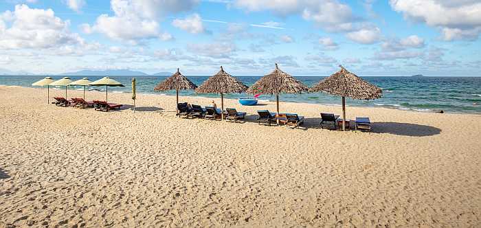 An Bang Beach in Hoi An Vietnam.